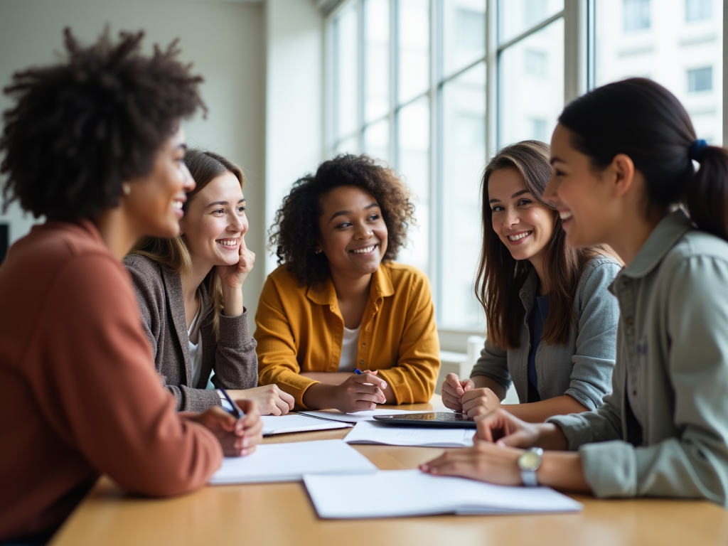 Diverse group of students engaged in collaborative learning using evidence-based study techniques