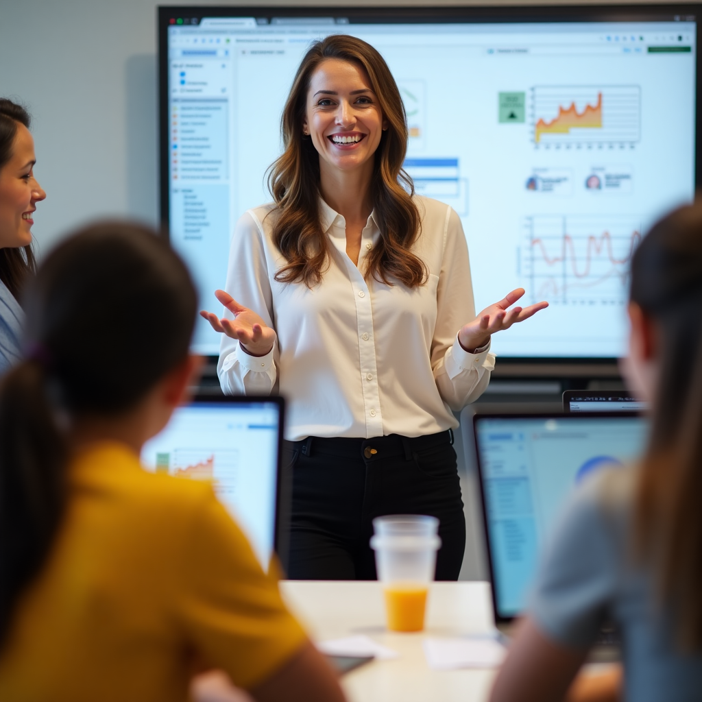 Innovative teaching methods in a modern classroom setting